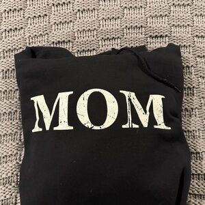 Grunt Style Black Hoodie with White Print